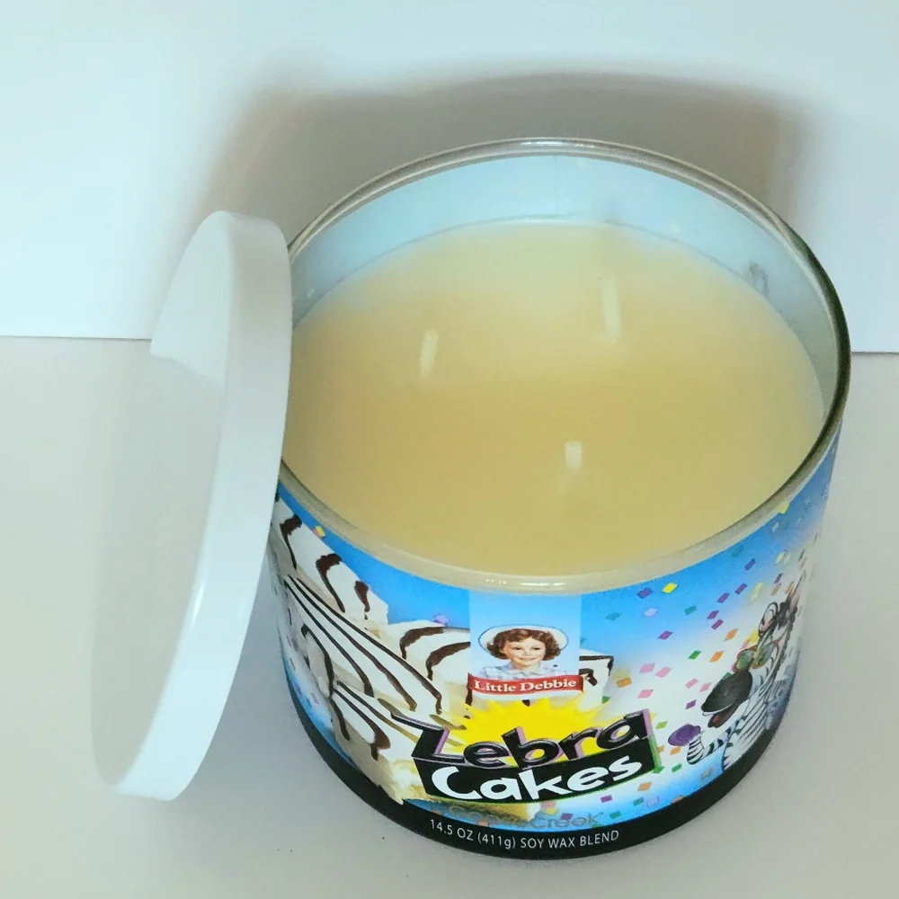 Little Debbie Zebra Cakes 3-Wick Candle